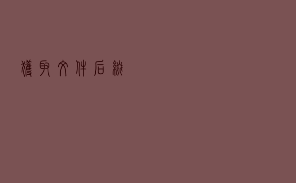 获取文件后缀