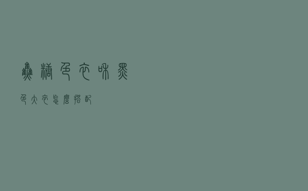 焦糖色衣和黑色大衣怎么搭配