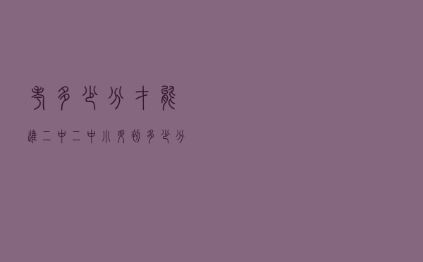 考多少分才能进二中（二中小升初多少分录取）