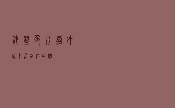 浅蓝色水貂外套中长款搭配图片