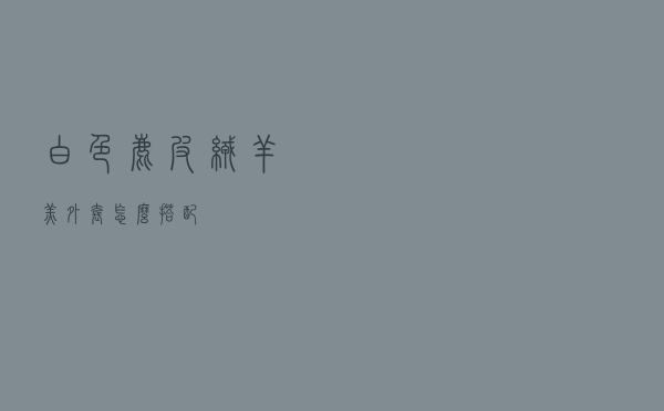 白色鹿皮绒羊羔外套怎么搭配