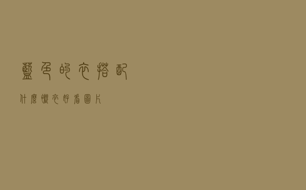 蓝色的衣搭配什么衬衣好看图片