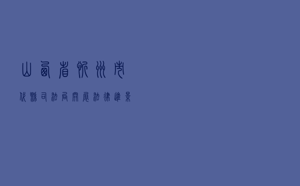 山西省忻州市代县司法局开展“法律进景区”活动案例