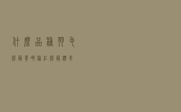 什么品种羽毛枫最贵 「哪种红枫最漂亮」