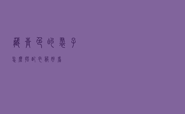 藏青色的裙子怎么搭配衣服好看