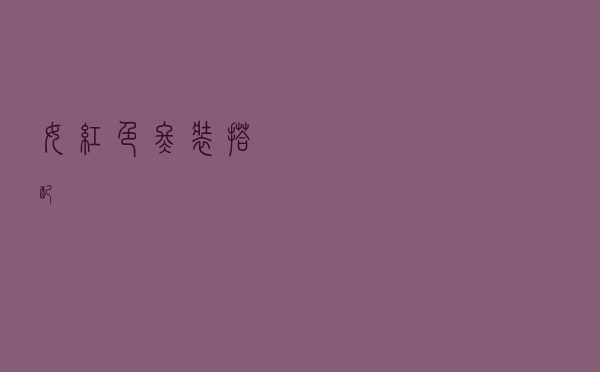 女红色冬装搭配