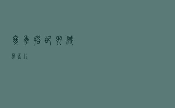 冬季搭配羽绒服图片