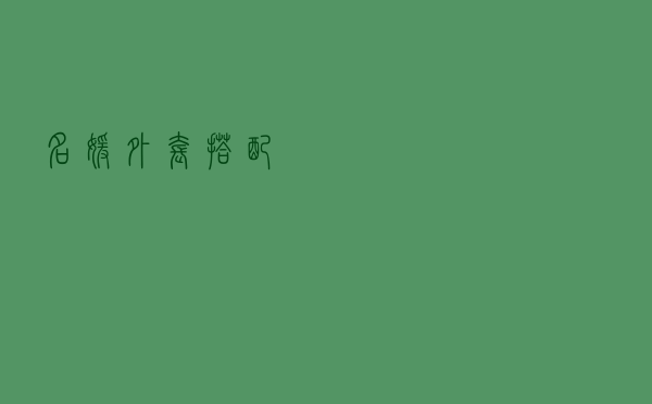 名媛外套搭配