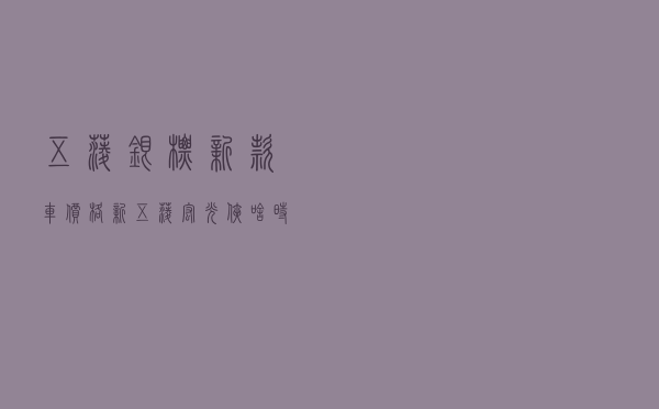 五菱银标新款车价格 - 新五菱宏光侠啥时候上市