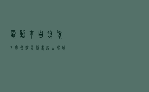 电动车自燃险其实是智商税？专家：自燃部位很重要