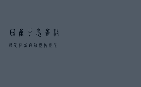 国产手表机械机芯排名（自动机械机芯）