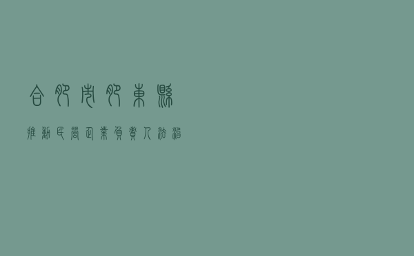 合肥市肥东县推动民营企业负责人法治培训常态化