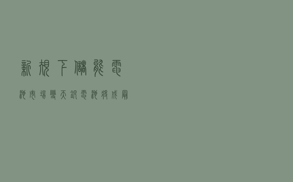 新规下储能电池市场“变天”，钒电池将成最大赢家？