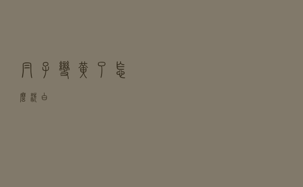 帽子变黄了怎么洗白