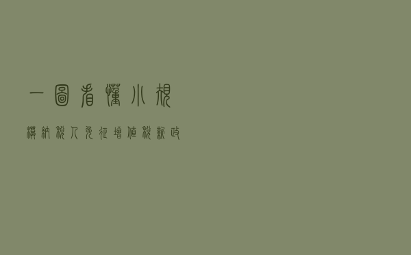 一图看懂！小规模纳税人免征增值税新政