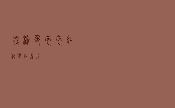深棕色衣衣如何搭配图片