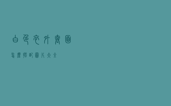 白色衣外套面怎么搭配图片大全