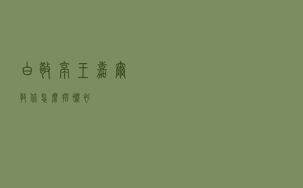 白敬亭王嘉尔教你怎么搭衬衫