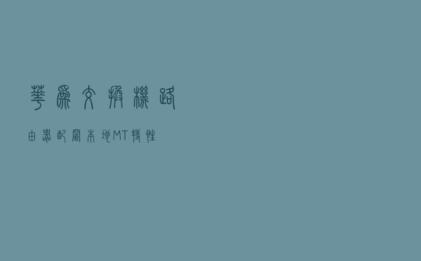 华为交换机路由器配置本地MT特性