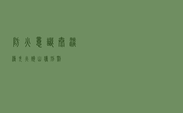 防火意识太淡薄 失火烧山获刑罚