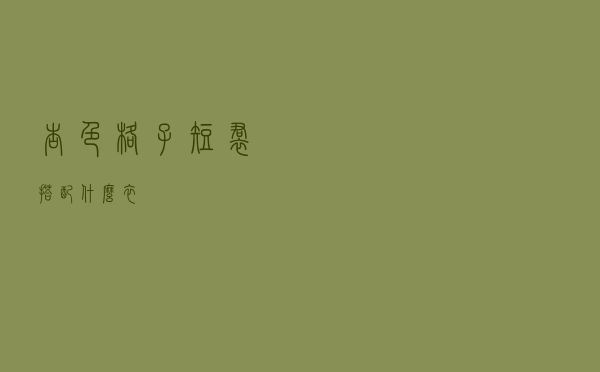 杏色格子短裙搭配什么衣