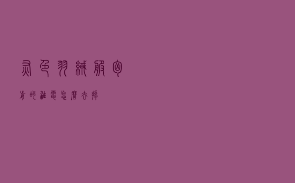 灰色羽绒服胸前的油电怎么去掉