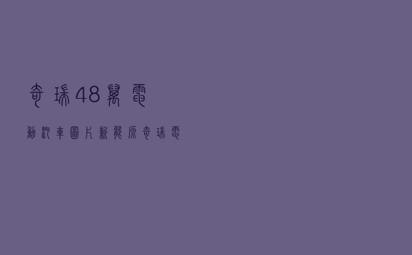 奇瑞4.8万电动汽车图片 「新能源奇瑞电动车」