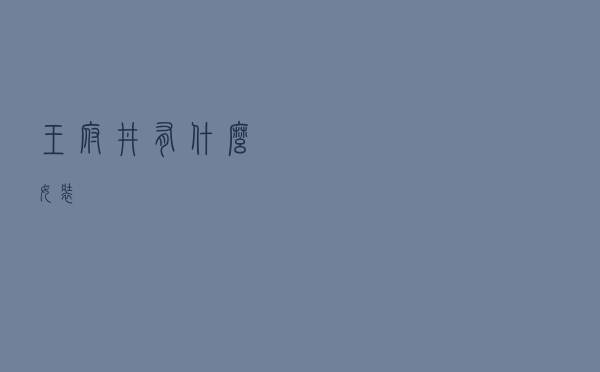 王府井有什么女装