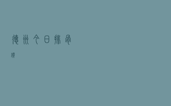 德州今日排骨价
