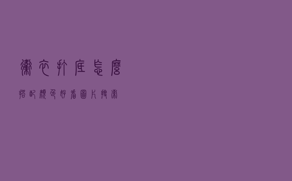 卫衣打底怎么搭配颜色好看图片搜索