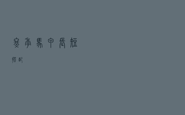 冬季马甲长短搭配