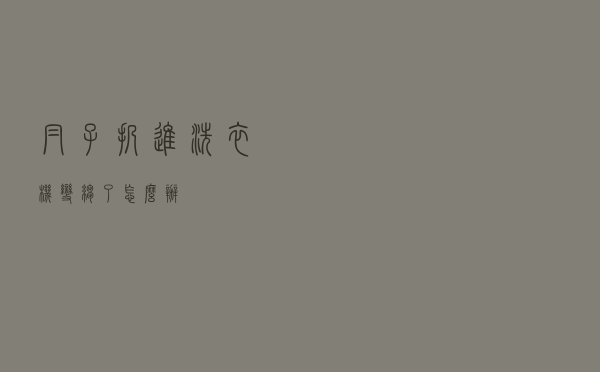 帽子扔进洗衣机变皱了怎么办