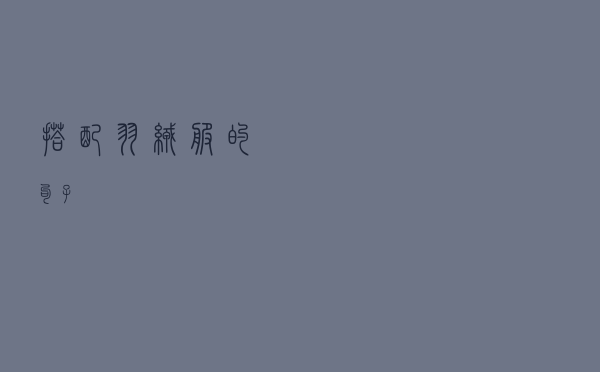 搭配羽绒服的句子