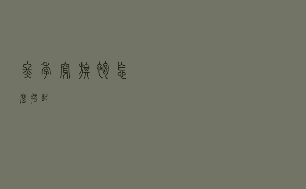 冬季穿旗袍怎么搭配