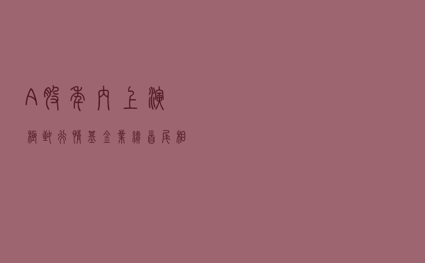 A股年内上演极致行情 基金业绩首尾相差113% A股年内上演极致行情 基金业绩首尾相差113%