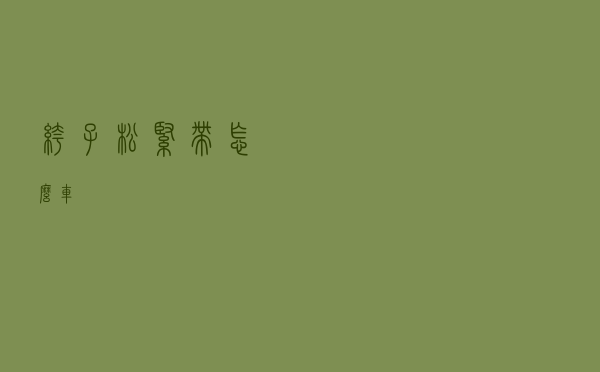 裤子松紧带怎么车