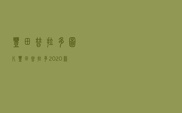 丰田普拉多图片 「丰田普拉多2020款」