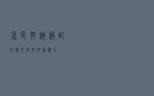 灰色羽绒服配什么打底衫好看图片